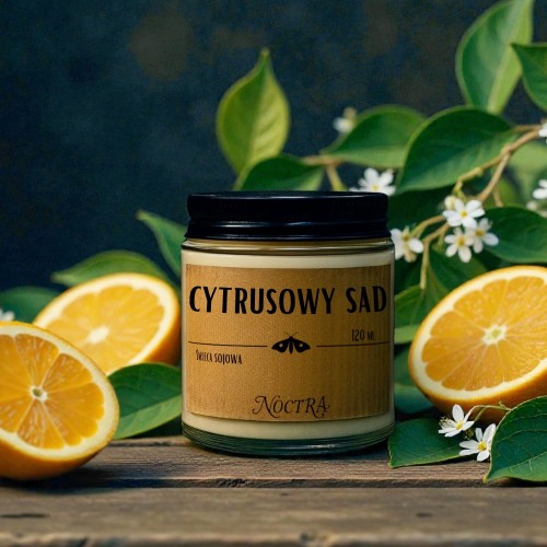 świeca sojowa cytrusowy sad