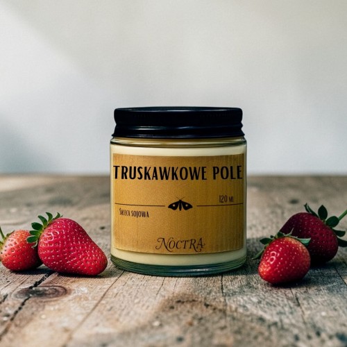 świeca sojowa truskawkowe pole