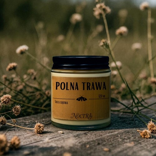 świeca sojowa polna trawa