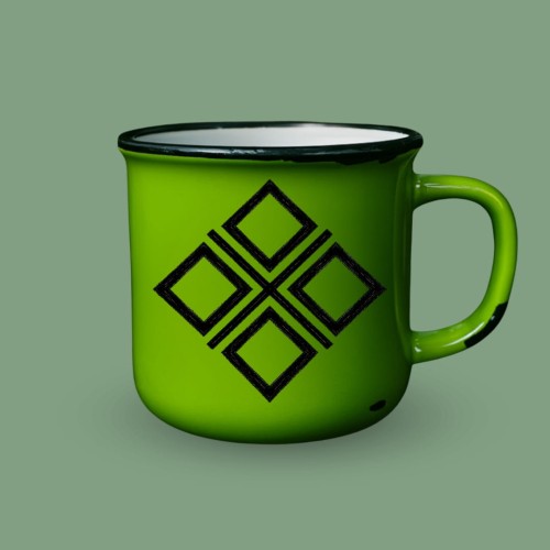 kubek retro słowiański symbol mokoszy