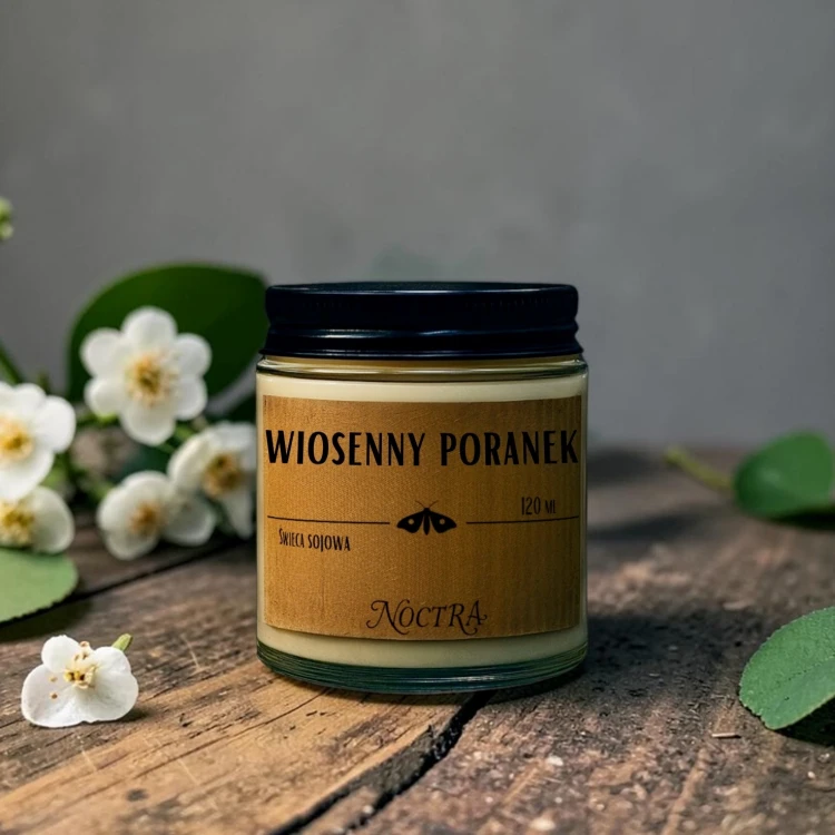 świeca sojowa wiosenny poranek