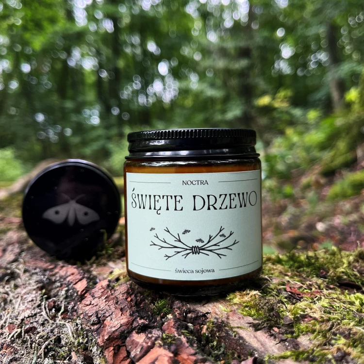 świeca sojowa święte drzewo